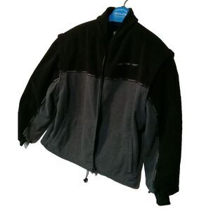 Arctic Cat Fleece Jacket Men's XL Full Zip Off Sleeve Vest Snowmobile